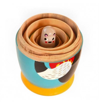 Gigognes animaux en bois Helen Dardik - Petit Monkey