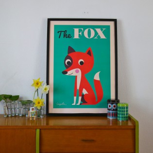 Affiche Renard d'Ingela Arrhenius