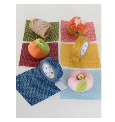 Masking tape vieux rose et fleurs