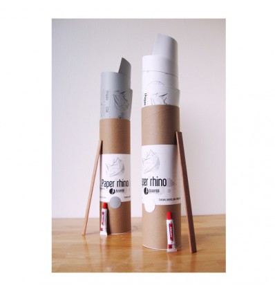 Kit de pliage papier trophée Ours marron - Assembli