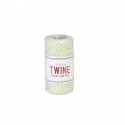 Ficelle bicolore vert anis et blanc