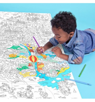 Grand Poster France à colorier Omy